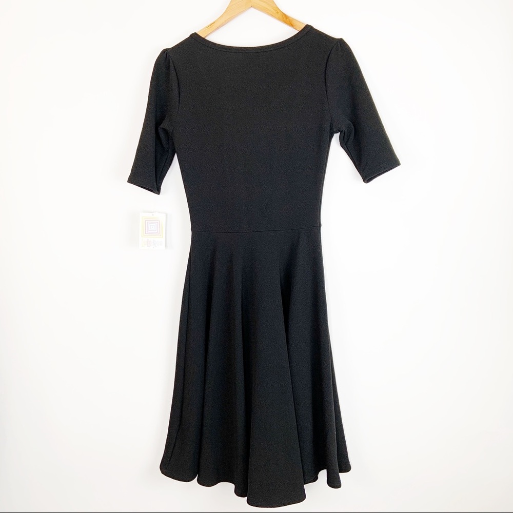 NWT LuLaRoe Nicole Dress Size Small Black Noir - Picture 6 of 8